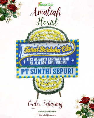 Papan Bunga Duka di Cibaduyut Kidul