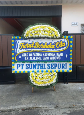 Papan Bunga Duka di Cibaduyut Kidul