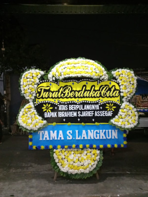 Papan Bunga Duka di Cibaduyut Kidul